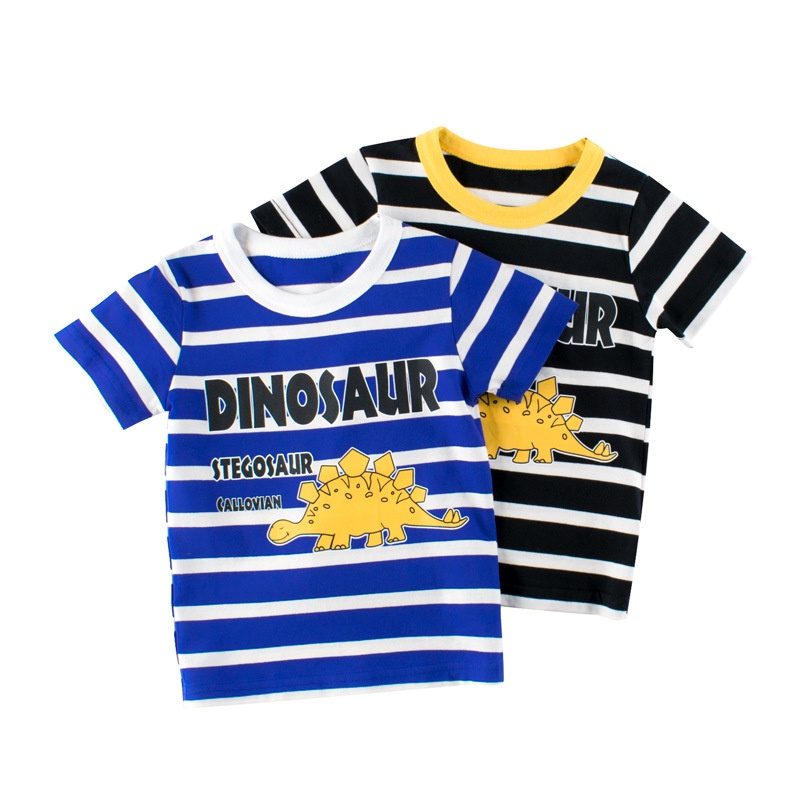 Áo thun SOFFNY tay ngắn bằng cotton in hoạt hình phong cách đáng yêu cho trẻ nhỏ