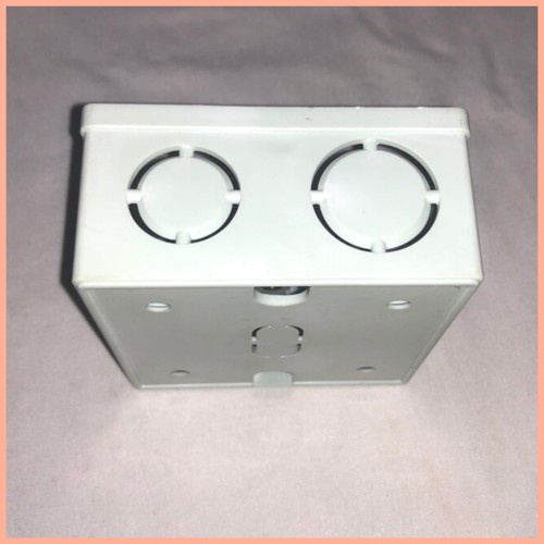 Đế Âm Vuông Cầu Thang Silo, Hộp Đế Âm Nhựa Vuông Đơn, Hộp Âm Tường Nhựa Vuông Lắp Đèn Cầu Thang Độ Bền Cao Chống Cháy