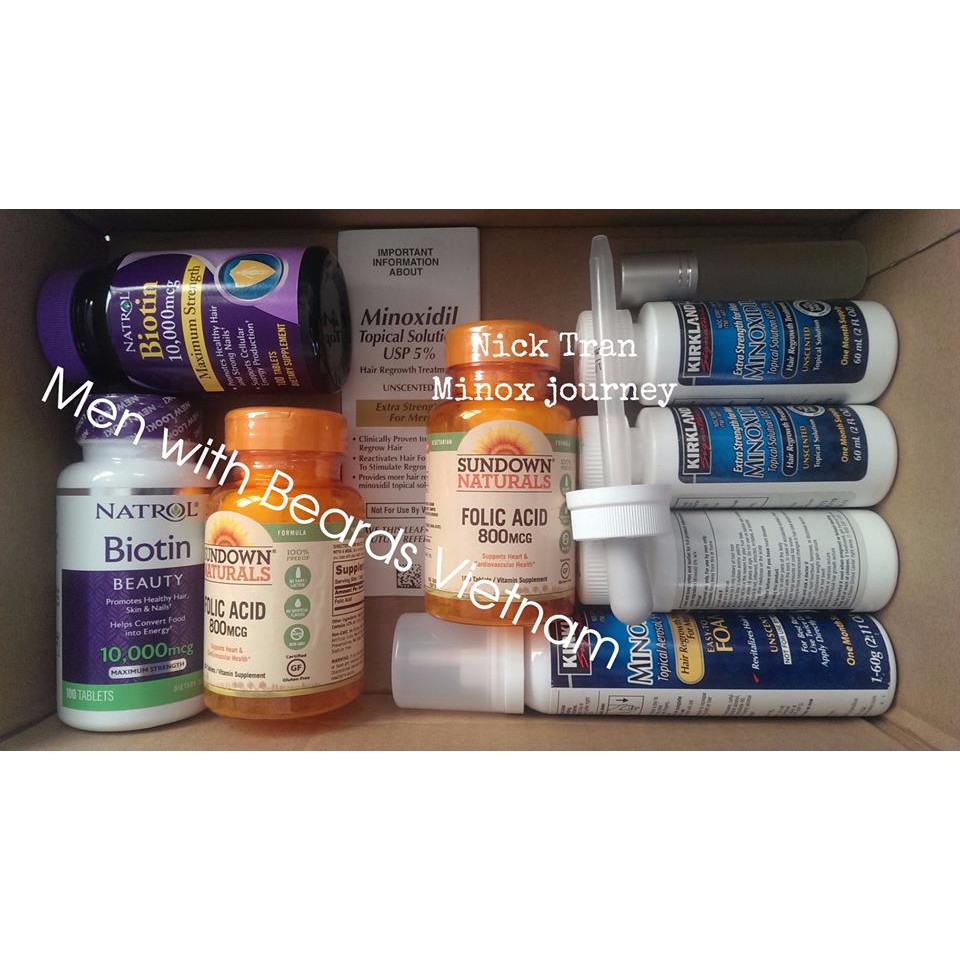 Minoxidil 5% - Dầu duỡng râu tóc - Kích thích mọc râu, nuôi tóc | BigBuy360 - bigbuy360.vn