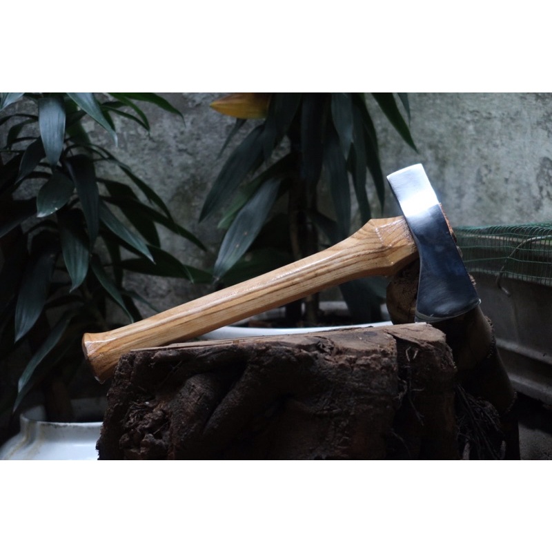 Búa rìu cắm trại, dã ngoại, trekking kiểu dáng tomahawk dọn từ rìu bãi Nhật