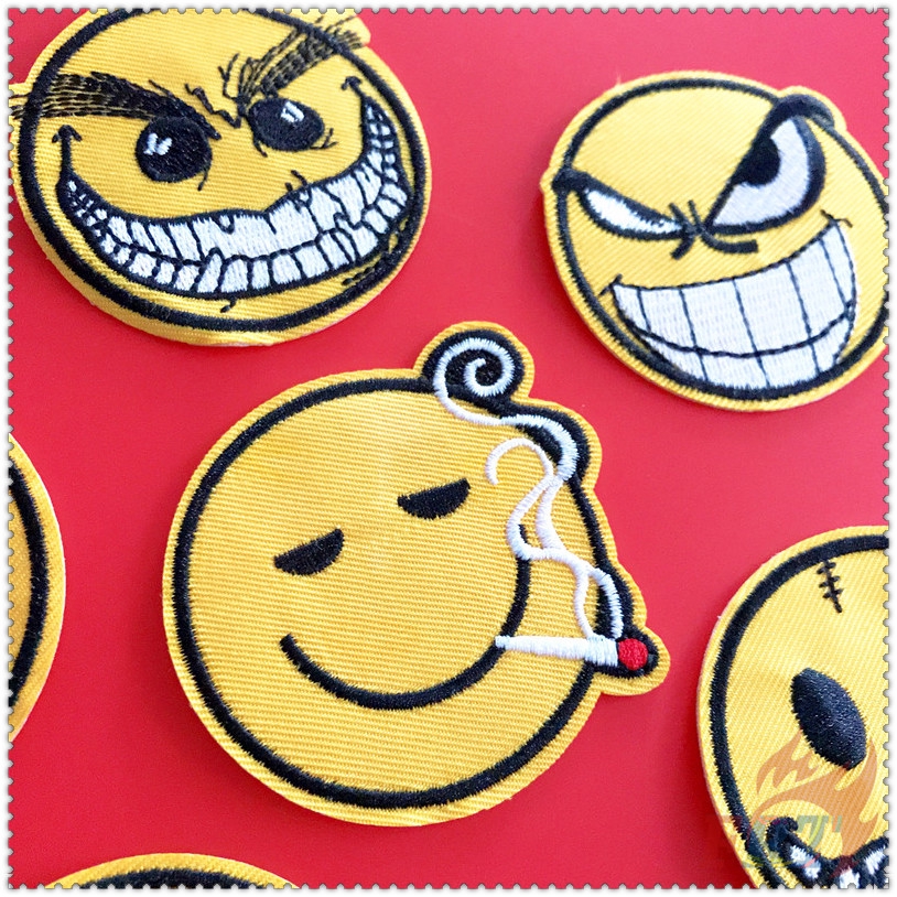 1 Sticker Ủi Thêu Hình Emoji