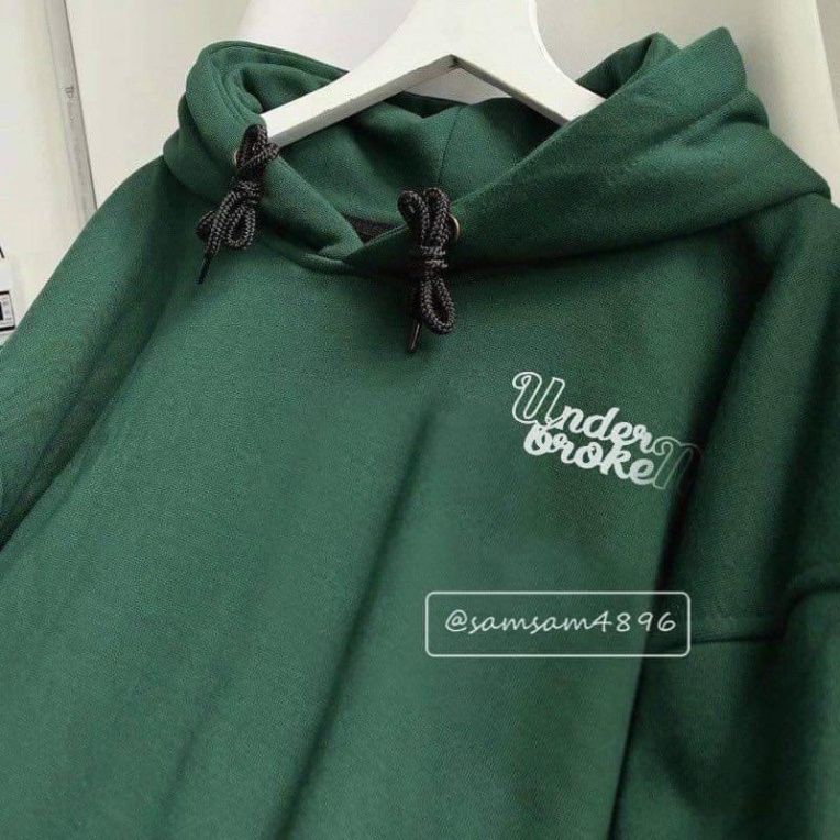 Áo hoodie khoác form rộng nam nữ underbroken màu xanh trắng đen chất nỉ Ulzzang Unisex mã AH001