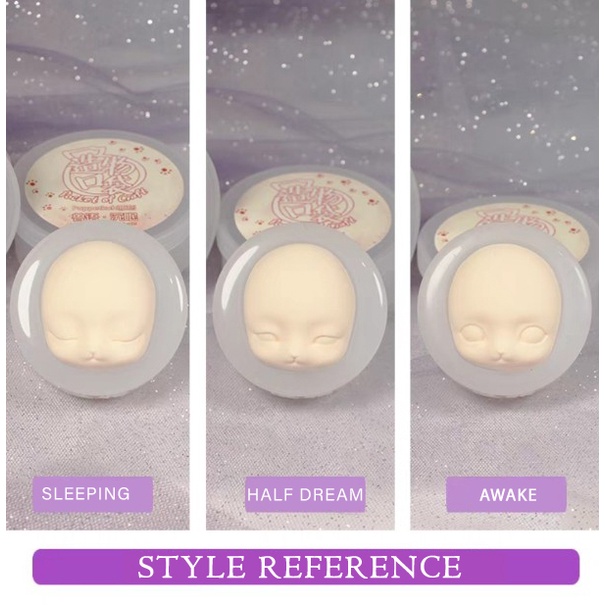 Khuôn mặt hồ ly nhiều mẫu nặn đất sét mặt doll chibi bjd nendoroid silicone trong dẻo