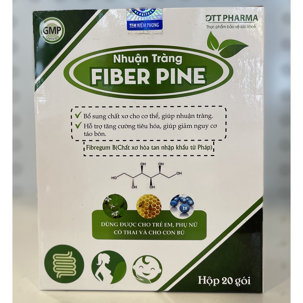 Nhuận tràng fiber pine, táo bón dễ đi