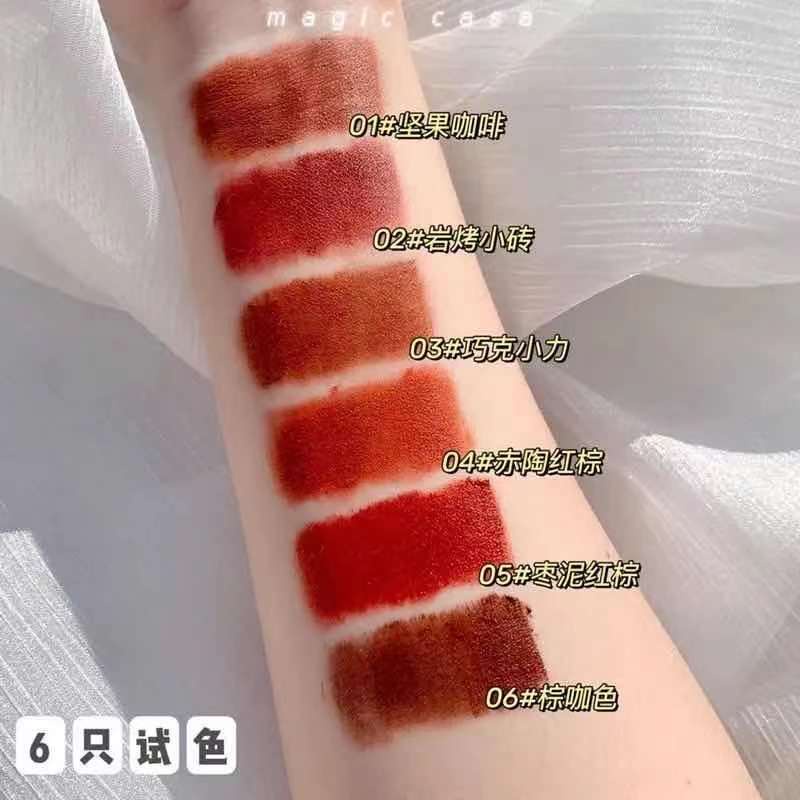 [Hàng mới về] Son kem MAGIC CASA tông nhung lì chống thấm nước không phai màu lâu trôi