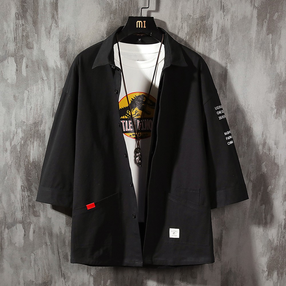 Bộ Quần Áo Nam 3 Chi Tiết Áo Sơ Mi Cổ Đức Kèm Áo Phông Trơn Và Quần Jogger Túi Hộp ZENKODLMEN SET NAM 90000150