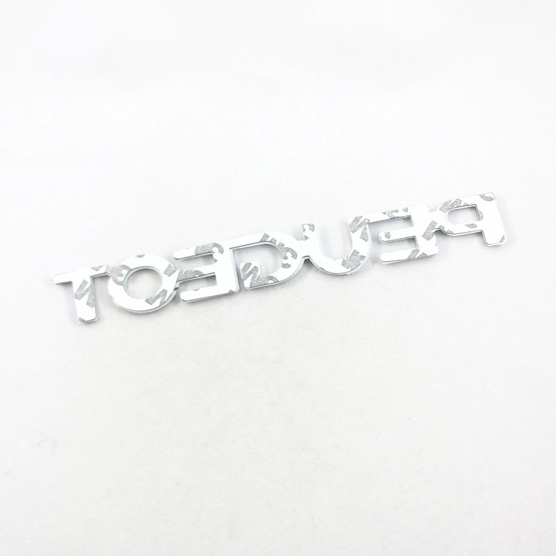 Miếng dán ABS chrome họa tiết chữ PEUGEOT trang trí xe hơi