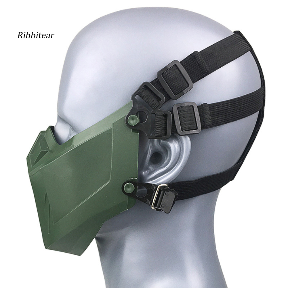 【RBRT】Outdoor Tactical Hunting Airsoft Breathable Half Face Mask Protective Cover