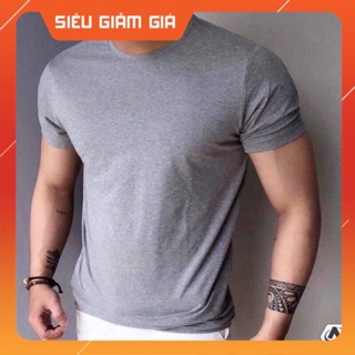 Áo Thun Nam Cotton Dáng Body - Cổ Tròn - Chất Co Giãn 4 Chiều - Thấm Hút Mồ Hôi Cực Tốt