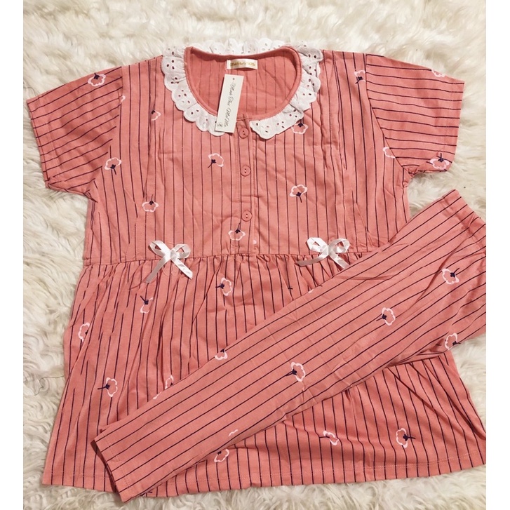 Bộ Bầu sau sinh lửng mùa hèbộ cotton bầu cao cấp 100% coton cam kết ko bai ko xù🧡ảnh thật tự chụp♥️freesize 45-70kg