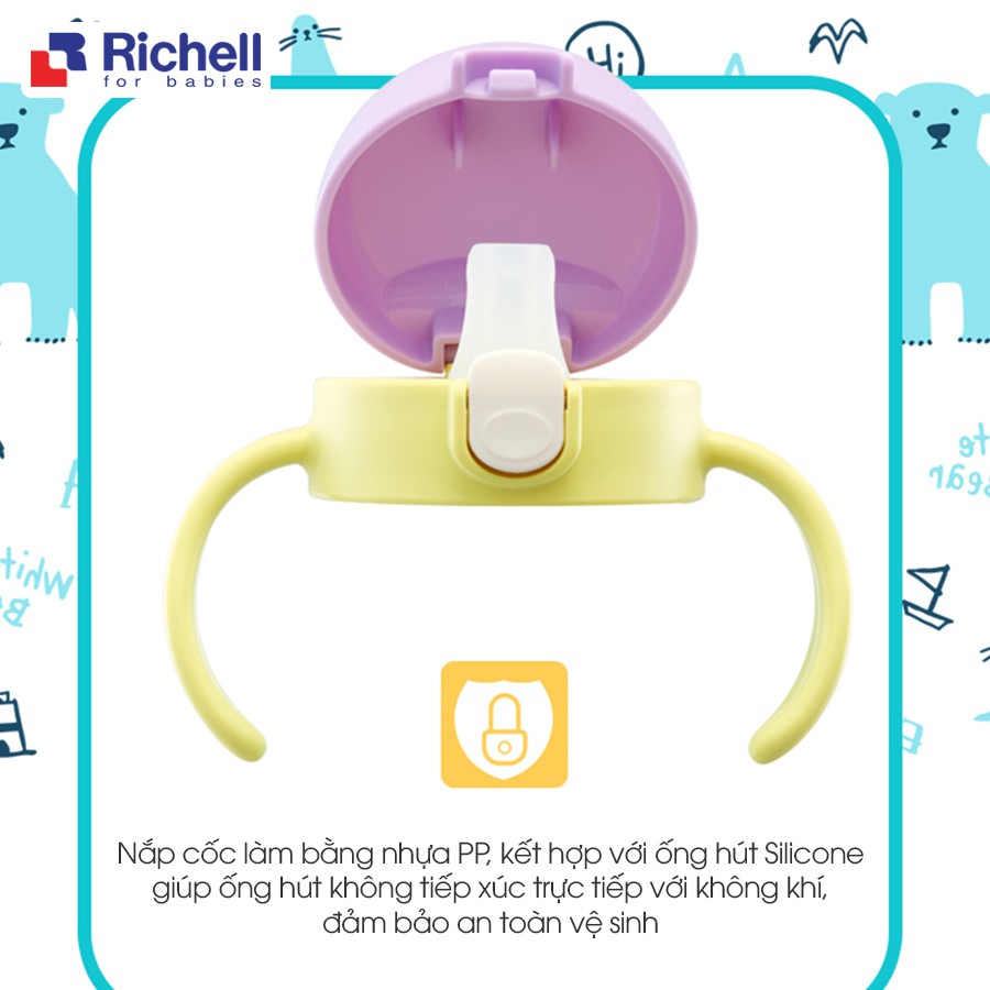 [RICHELL] CỐC TẬP UỐNG 2IN1 T.L.I RICHELL 200ml