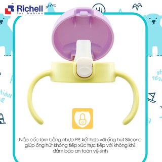 [RICHELL] CỐC TẬP UỐNG 2IN1 T.L.I RICHELL 200ml (Cho bé từ 5m+)