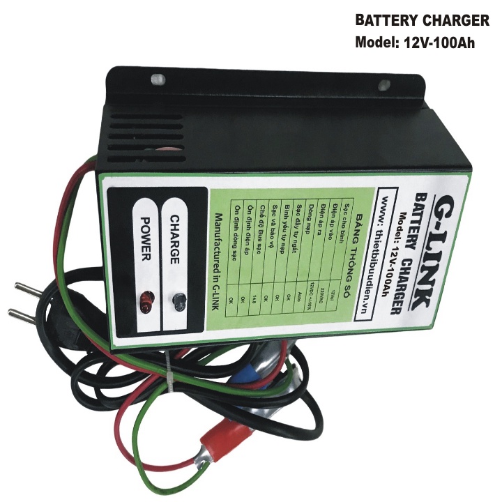 Sạc bình ắc quy ô tô 12V G-LINK 12V-100Ah, tự ngắt khi đầy , bảo dưỡng phục hồi ắc quy bằng khử sunfat