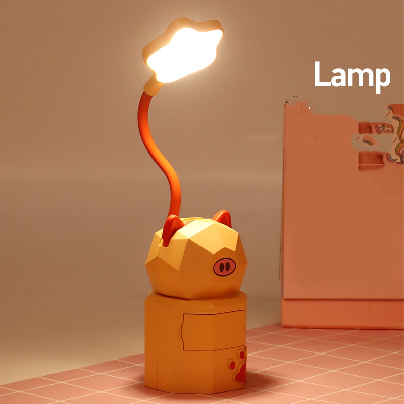 Đèn học hình gấu dễ thương nhiều màu sắc tùy hướng điều chỉnh dành cho bé