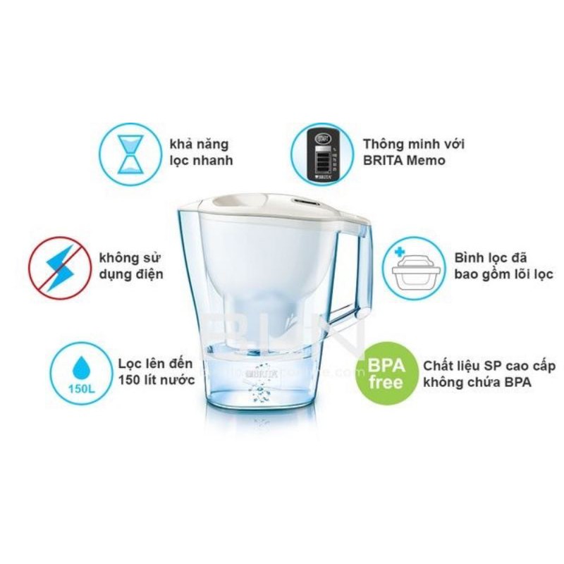 BÌNH LỌC NƯỚC BRITA MADE IN GERMANY