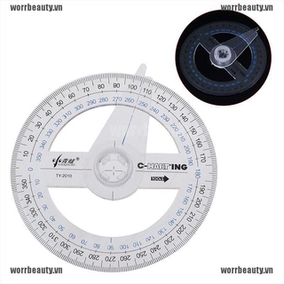 Thước Đo Chỉ Bằng Nhựa Xoay 360 Độ 10cm