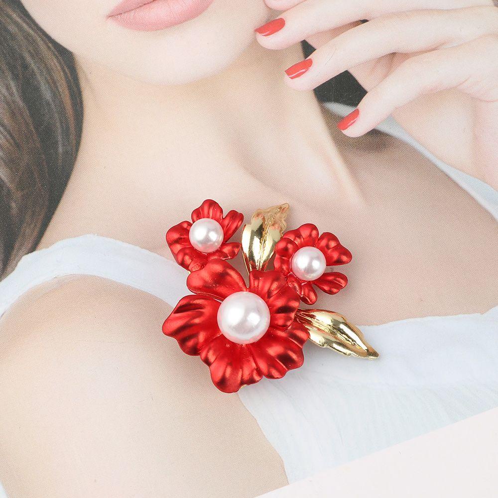Trâm Cài Áo Hình Hoa Hồng Đỏ Thời Trang Dành Cho Nữ