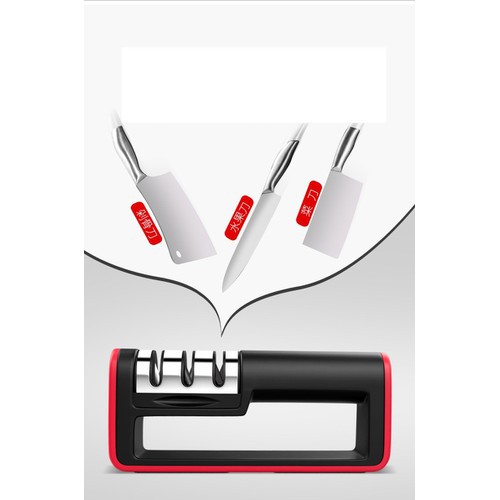 Bộ Mài Dao Kéo Có 3 Rãnh Chất Liệu Thép Không Rỉ Tiện Dụng