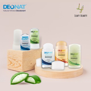 Lăn đá khoáng khử mùi ❤ Freeship ❤ Deonat - Không màu, không mùi, ngăn mùi hiệu quả - Leafy Beauty