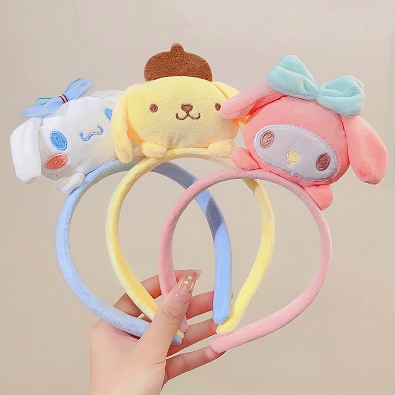 Băng Đô Rửa Mặt Trang Điểm Kiểu Hoạt Hình Cún Ba Chiều Dễ Thương Phong Cách Hàn Quốc Thời Trang Cho Nữ