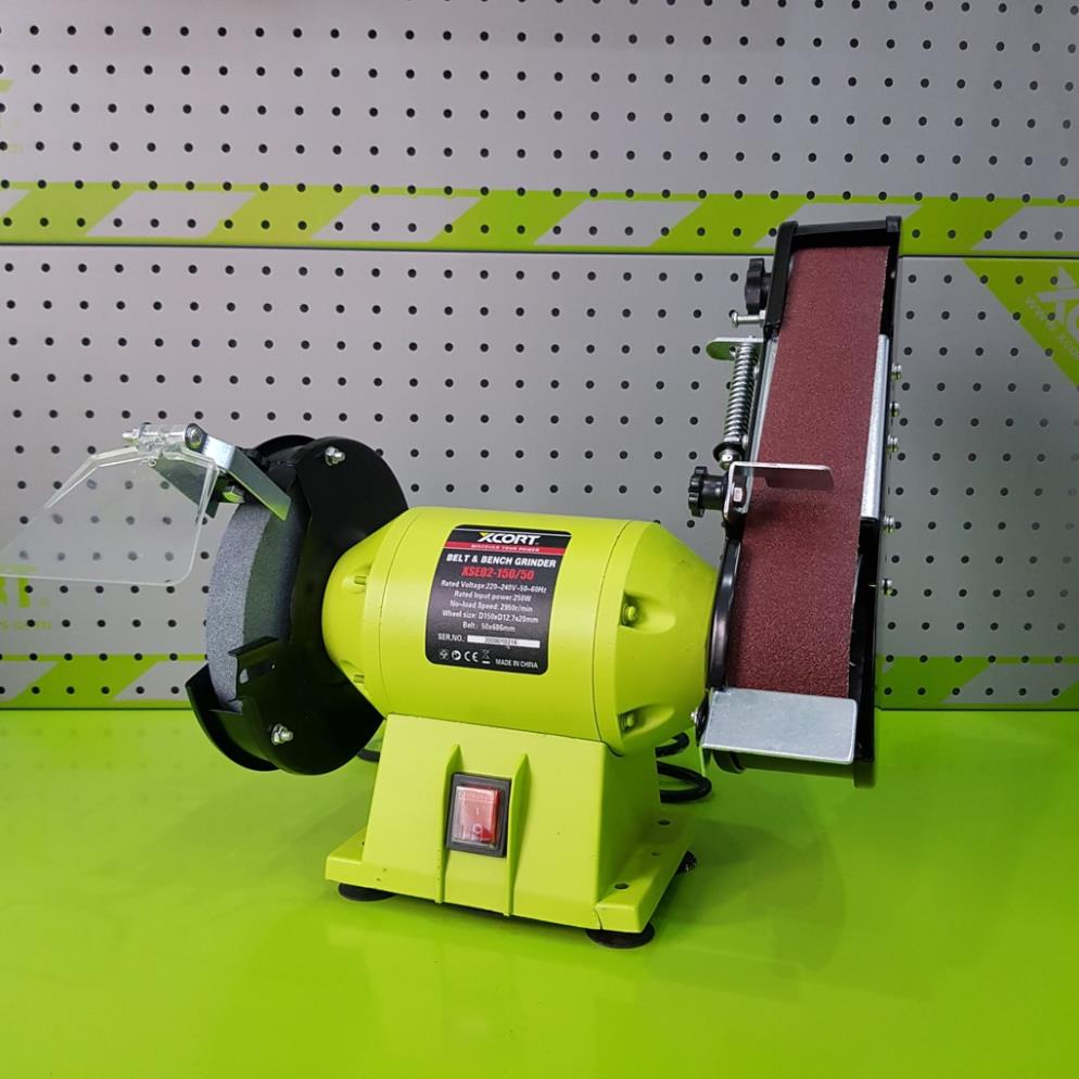 Máy mài giáp dây kèm mài đá 250W Sử dụng mài dao mài kim loại kích thước nhám 50x686 mm