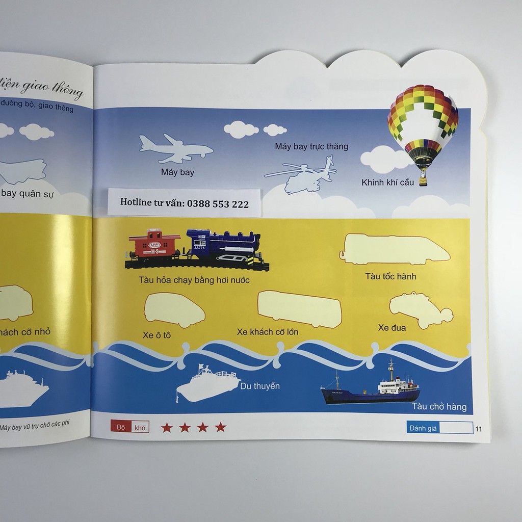 Sách - Phương tiện giao thông ( 200 miếng bóc dán thông minh từ 2 - 8 tuổi) | BigBuy360 - bigbuy360.vn