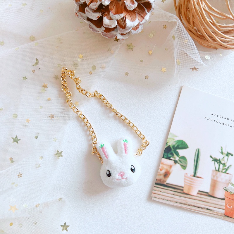 Búp Bê Nhồi Bông Hình Thỏ Trắng Sữa Đáng Yêu 20cm
