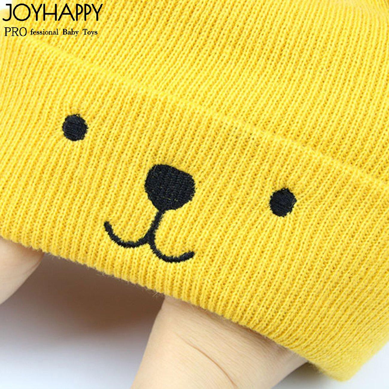 Joycute Mũ Beanie Đan Len Họa Tiết Hoạt Hình Dễ Thương Cho Bé Trai Và Gái