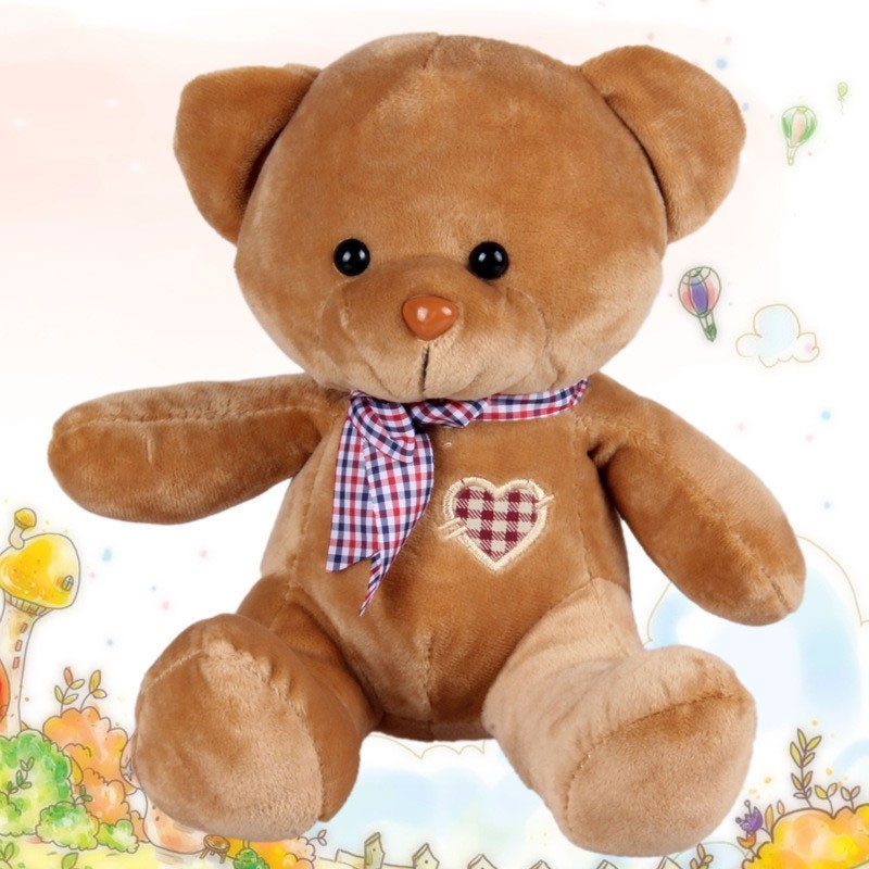 Thú nhồi Gấu bông Teddy dài 23 cm nhiều màu