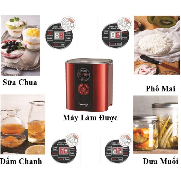 [ Xả kho] Máy Làm Sữa Chua Và Phô Mai Kuvings KGC-712 Hàng chính hãng Hàn Quốc