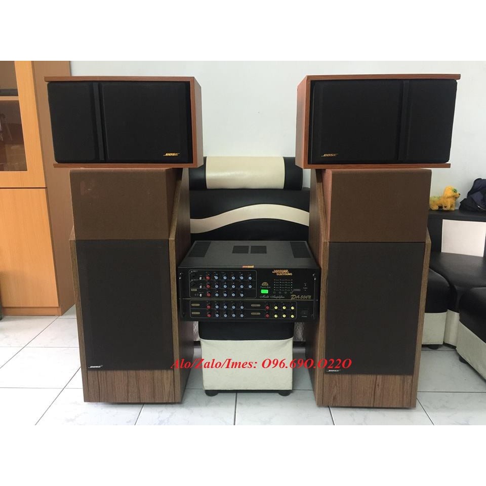 Bộ dàn Karaoke Nghe nhạc Gia đình 4 loa BOSE sang trọng Bose 601 Bose 301 + Âm ly Jarguar PA 506N