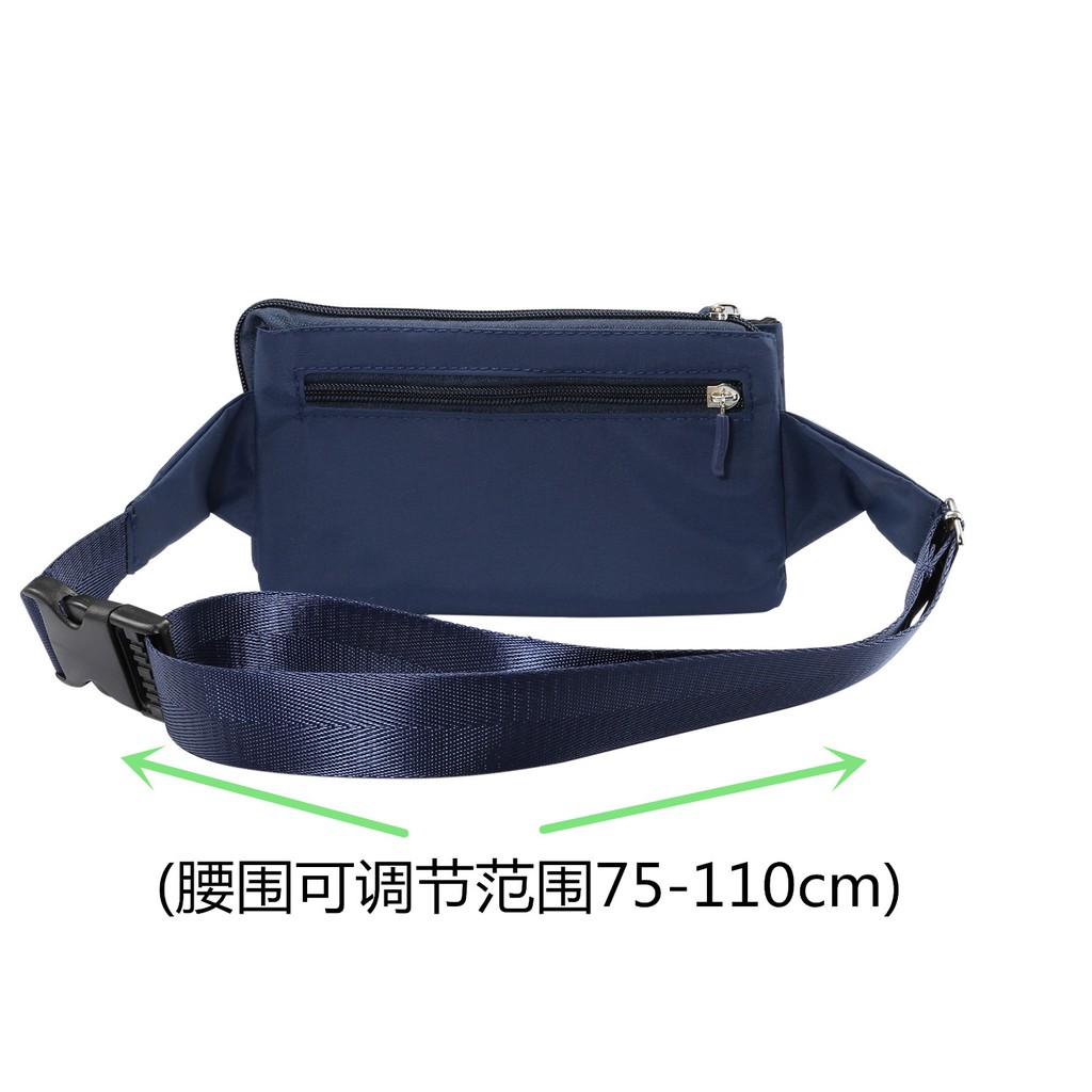 Túi đeo hông đựng điện thoại dây kéo khi chạy bộ cho nam