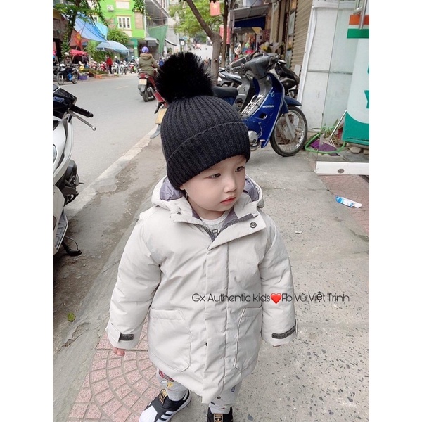 Mũ len quả bông siêu xinh cho bé.