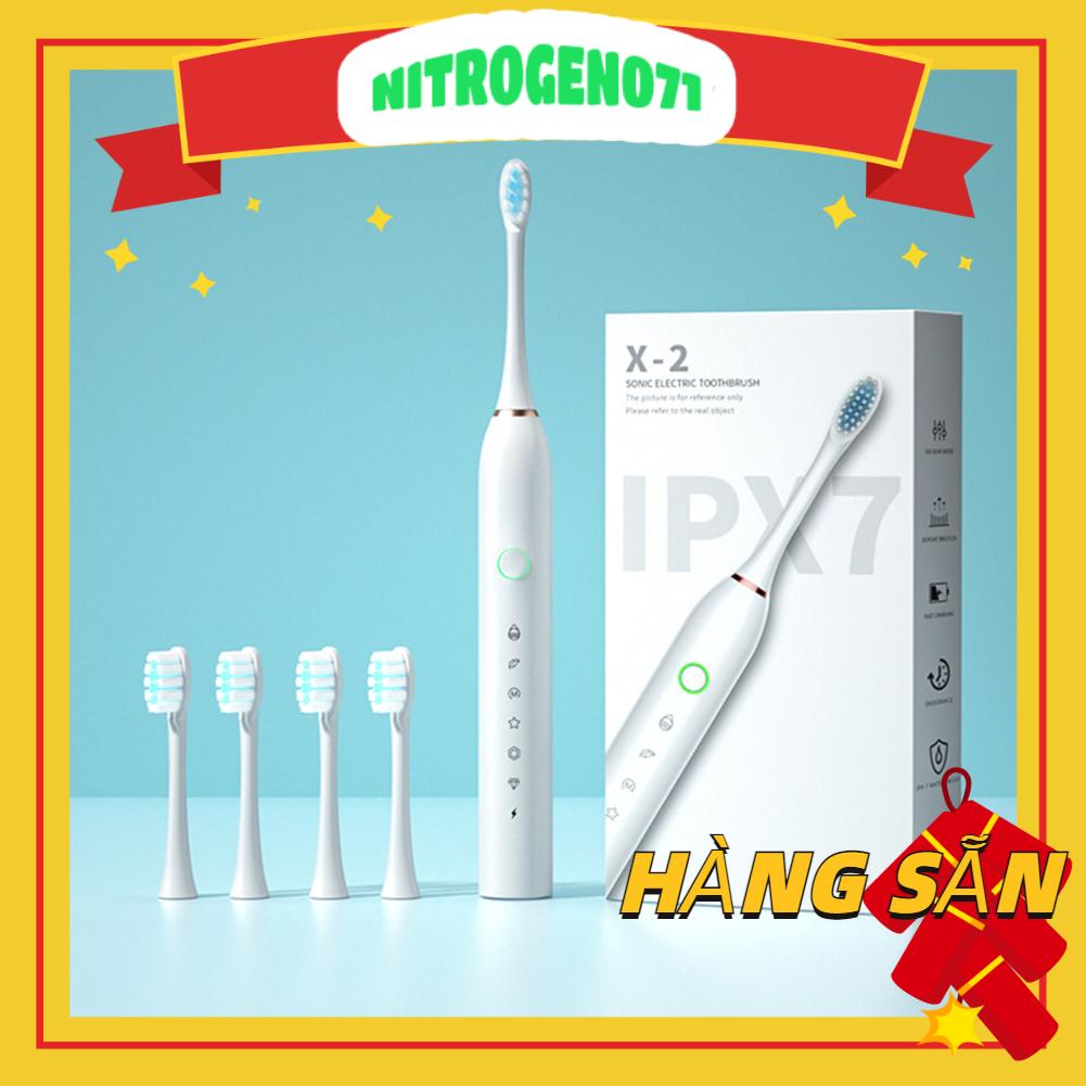 Bàn chải đánh răng điện có thể sạc lại USB nhanh thời lượng 60 ngày cho người lớn và trẻ em