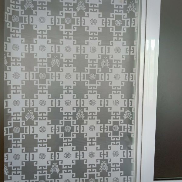Giấy decal dán kính mờ 90x100cm, dán cửa sổ chống nắng, ánh sáng, nhìn trộm, trang trí tết, họa tiết hình ô vuông trắng