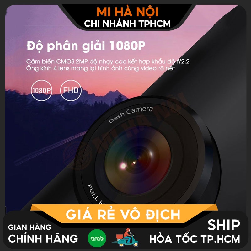 Camera hành trình ô tô Xiaomi DDPAI Dash cam Mola Mini / N3 / N3 GPS / N3 Pro - Độ phân giải 2K, kết nối Wifi