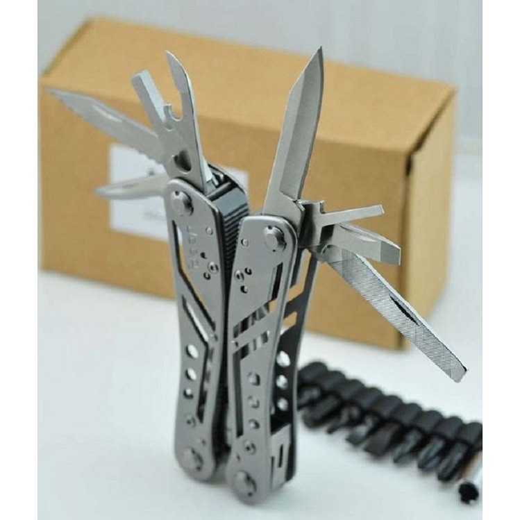 Kìm điện đa năng 13in1 JEEP ( Made in USA ) thép không gỉ, độ cứng cao, đa chức năng
