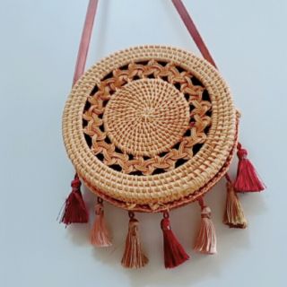 Túi mây tua rua size 20cm