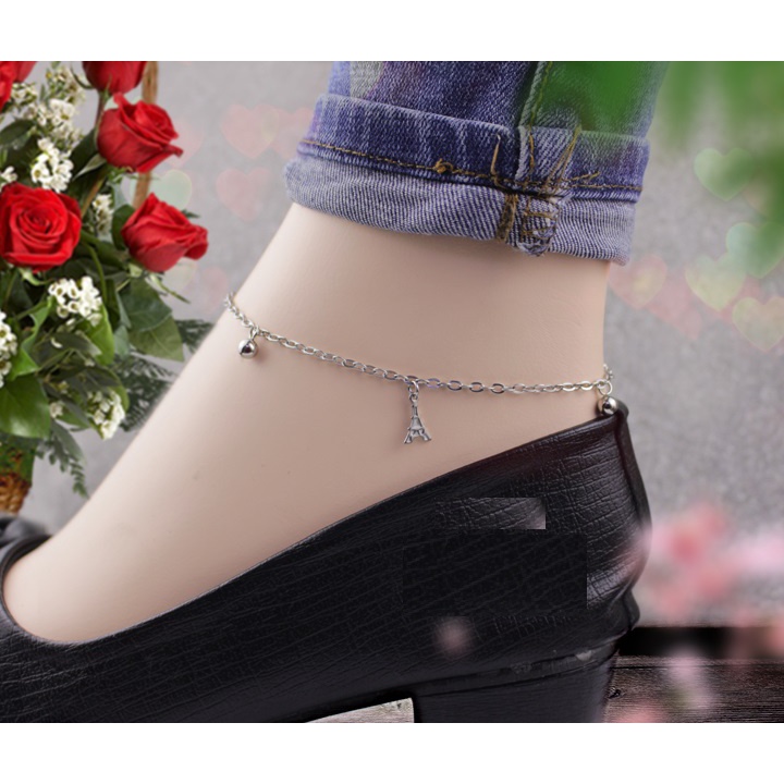 Lắc chân inox titan tháp effen LC18 không đen không rỉ vĩnh viễn cực đáng yêu.