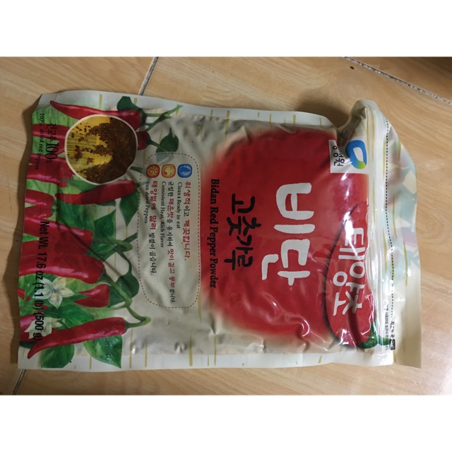 Ớt bột Bidan HQ 500g ( loại cánh kim chi )