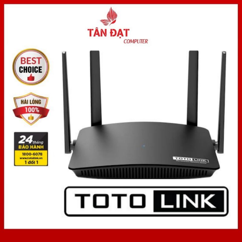 Bộ Phát Wifi Totolink A720R Công Nghệ Mu - Mimo - Chuẩn AC1200Mbps 4 Râu - Mới Full Box Nguyên Siu