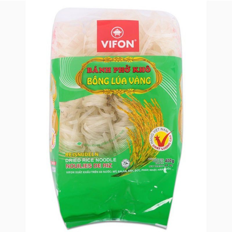 Bánh phở khô bông lúa vàng Vifon 400g