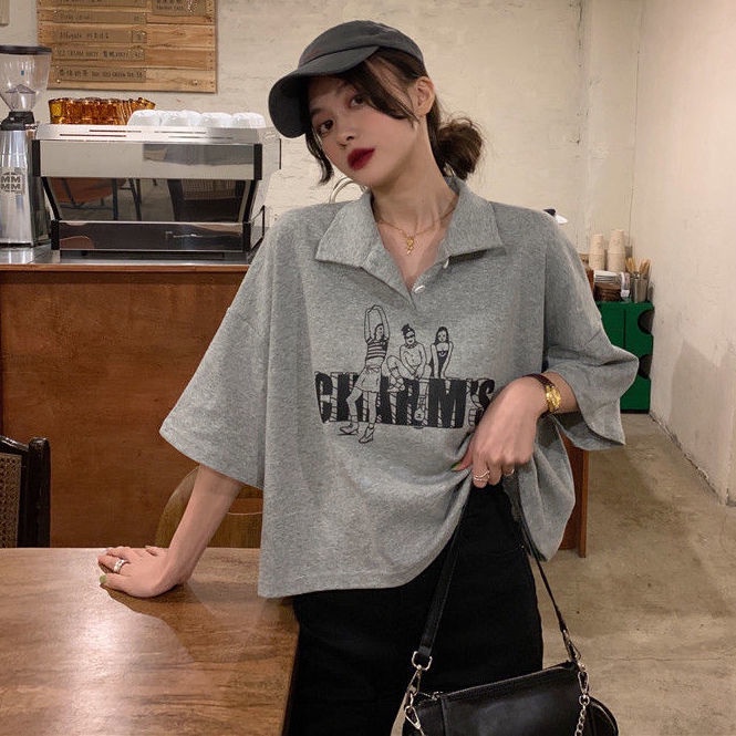 Áo polo Dáng Rộng Phong Cách Hàn Quốc Thời Trang Cho Nữ JL-TX-257 2022
