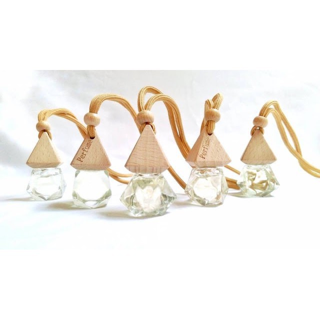 50 Lọ đựng tinh dầu treo xe kim cương dây kim tuyến - vỏ lọ tinh dầu treo xe - chai lọ mỹ phẩm