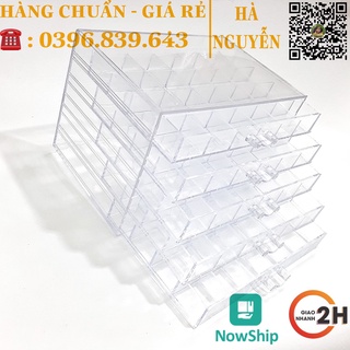 Khay đựng phụ kiện 5 tầng - hộp đựng charm đá phụ kiện trang trí