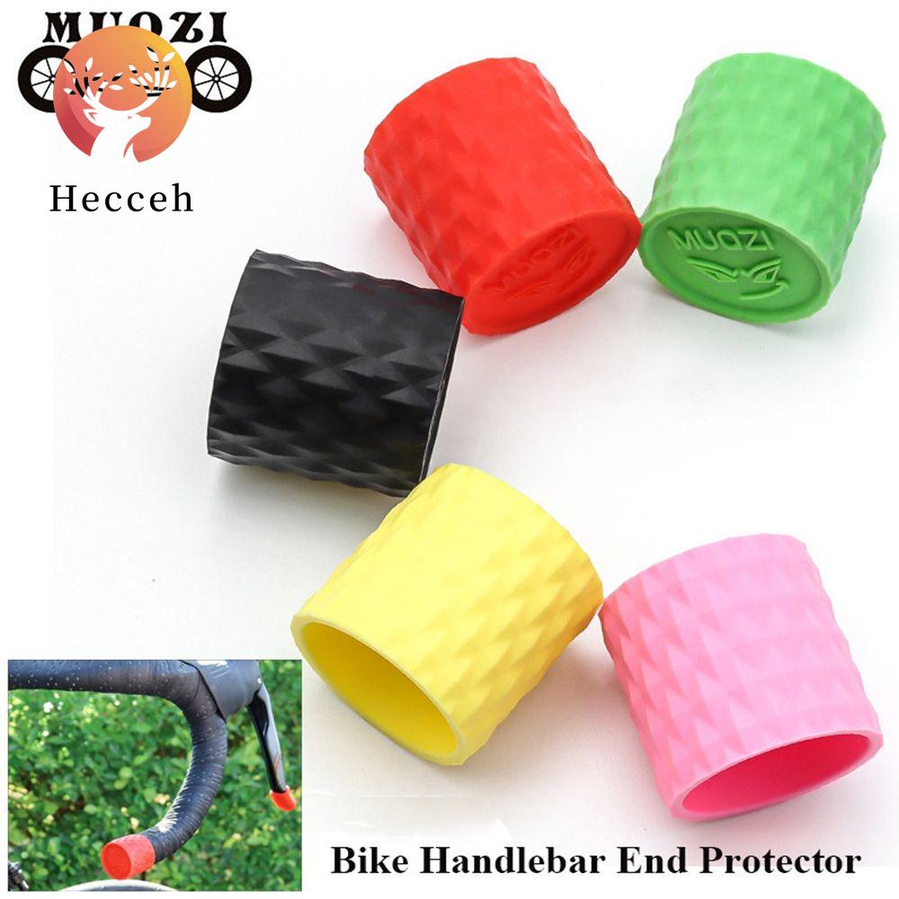 ⚝Hecceh⚝ 1 Cặp Dây Quấn Bảo Vệ Đầu Tay Lái Xe Đạp Bằng Silicone Chống Thấm Nước Có 5 Màu