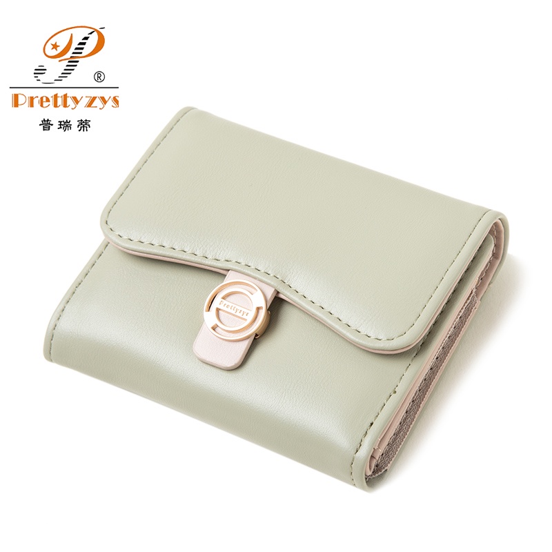 Ví Da Pu Dáng Ngắn Đựng Thẻ Thiết Kế Xinh Xắn Cho Nữ