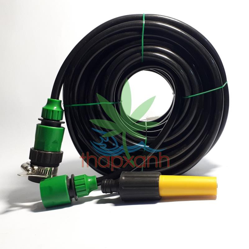 Bộ vòi xịt nước tưới cây, rửa xe nhựa cao cấp + 15m dây 8/11