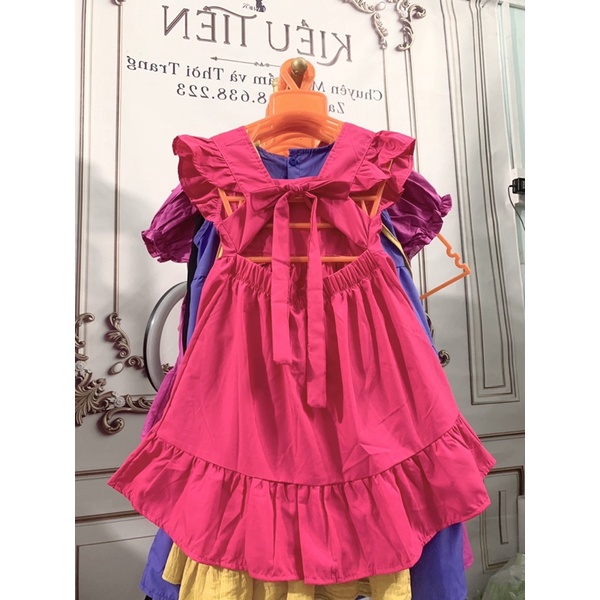 Váy maxi Hồng 12-35kg