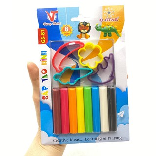 Đất nặn 8 màu + khuân gs-81 g-star